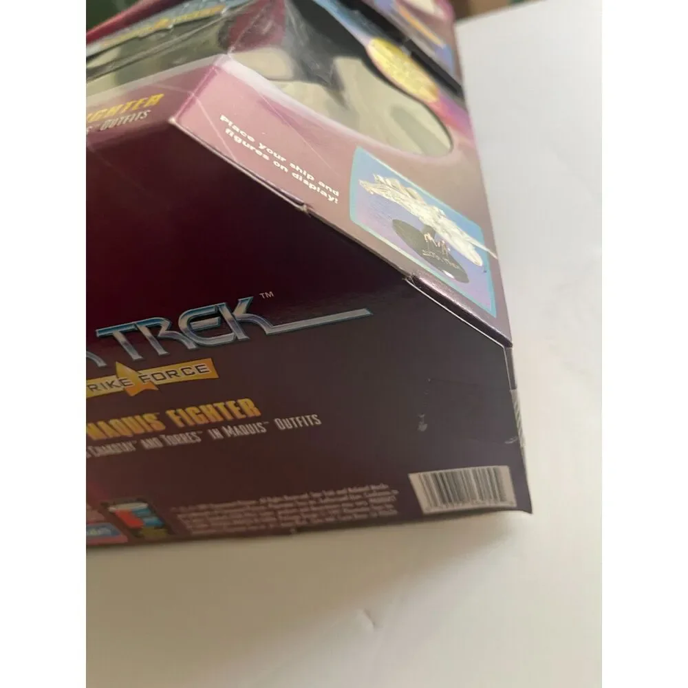 Star Trek Strike Force Lot Of 2 Boxed Ships Playmates Vintage Display Cardassian